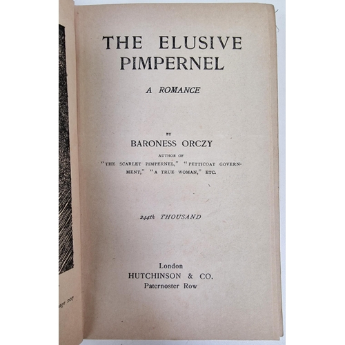 5127 - A collection of six, early 20th century editions, of books by Baroness Orczy.