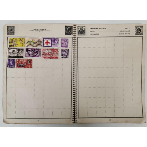 5171 - A partially-filled, vintage 'Special Agent' stamp album containing various stamps of the World, toge... 