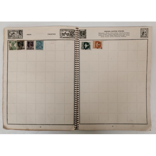 5171 - A partially-filled, vintage 'Special Agent' stamp album containing various stamps of the World, toge... 