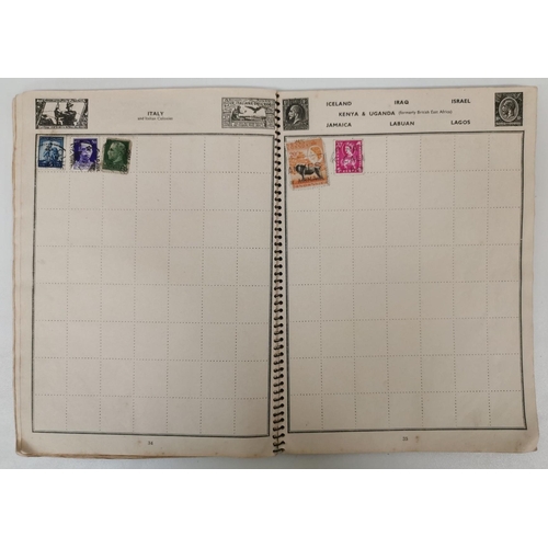 5171 - A partially-filled, vintage 'Special Agent' stamp album containing various stamps of the World, toge... 