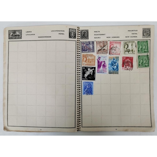 5171 - A partially-filled, vintage 'Special Agent' stamp album containing various stamps of the World, toge... 