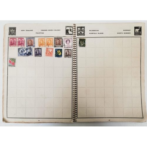 5171 - A partially-filled, vintage 'Special Agent' stamp album containing various stamps of the World, toge... 