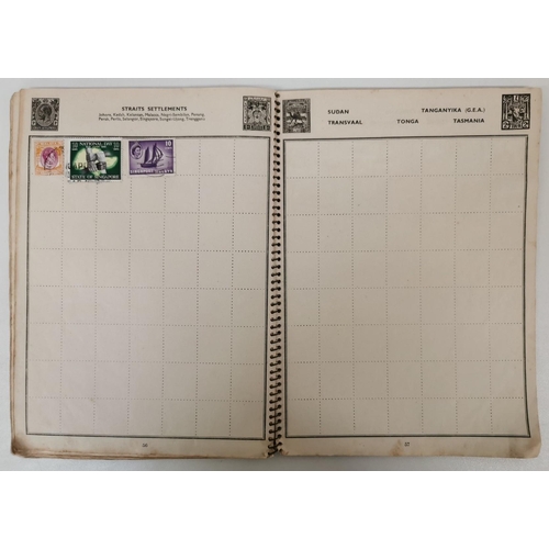 5171 - A partially-filled, vintage 'Special Agent' stamp album containing various stamps of the World, toge... 