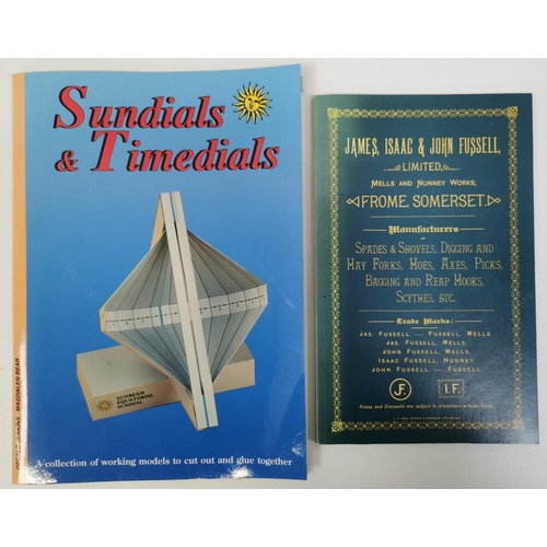 5176 - A collection of four enthusiast/collector's reference books. Subjects include 'Sundials & Timedials'... 