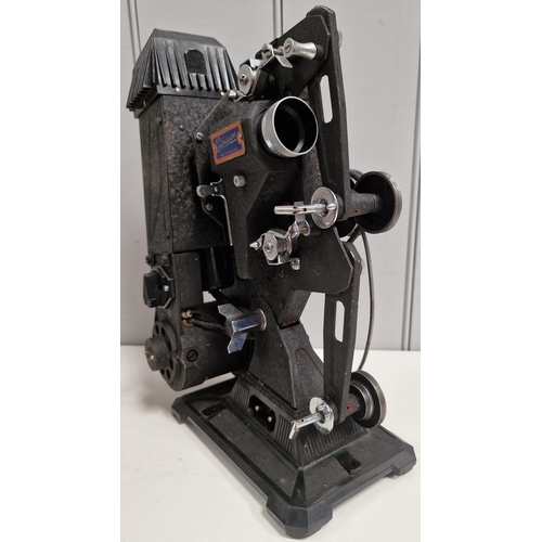 5211 - A Pathescope 9.5mm projector, c.1930's. Complete with attractive wooden case. PAT test fail & will r... 