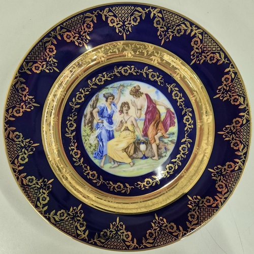 5234 - A pair of vintage, Carlsbad decorative plates.