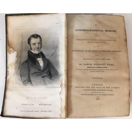 3260 - A rare 1840 edition of 'Memoir of S W Tilke', by Samuel Westcott Tilke. Published by the author.