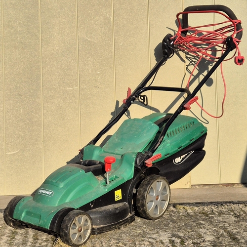 4934 - A Qualcast 'M2EB1637M' electric lawnmower, with grass box & adjustable cutting heights. PAT test pas... 