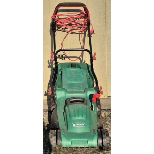 4934 - A Qualcast 'M2EB1637M' electric lawnmower, with grass box & adjustable cutting heights. PAT test pas... 