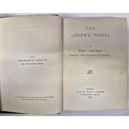 4941 - An 1897 set of 6 Canterbury Poets book collection, together with a set of 13 Odhams Press reference ... 