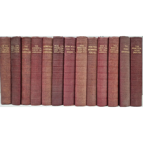 4941 - An 1897 set of 6 Canterbury Poets book collection, together with a set of 13 Odhams Press reference ... 