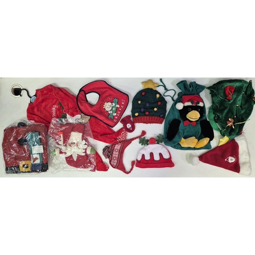 5904 - A large selection of new(mostly) Christmas items. To include tree, sacks, baubles, wrapping, bows, e... 