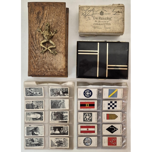 5962 - A mixed lot of smoker's items. To include cigar & cigarette boxes, together with a quantity of Will'... 