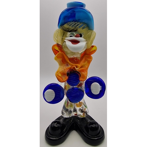 5969 - A pair of vintage Murano clowns. Dimensions(cm) H21/21, W8/8.5, D7/6.5.