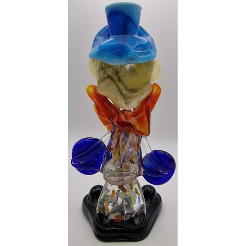 5969 - A pair of vintage Murano clowns. Dimensions(cm) H21/21, W8/8.5, D7/6.5.