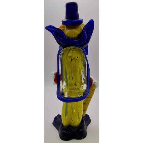 5971 - A pair of vintage Murano clowns. Dimensions(cm) H24/25.5, W9/9.5, D8/7.5.