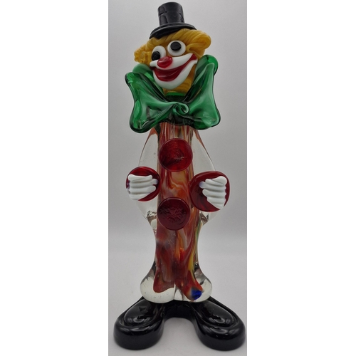 5972 - A pair of vintage Murano clowns. Dimensions(cm) H26/27, W9/12.5, D8/7.