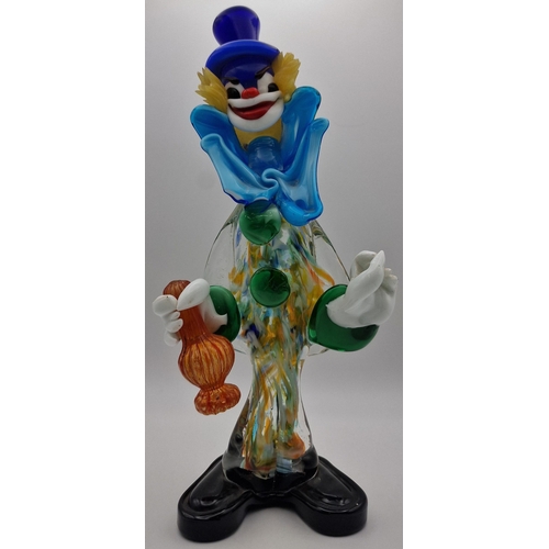 5972 - A pair of vintage Murano clowns. Dimensions(cm) H26/27, W9/12.5, D8/7.