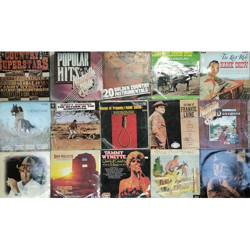 3284 - A collection of country & western vinyl albums. To include thirteen albums & two box sets.