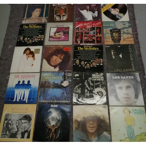 3372 - A collection of twenty vinyl albums, from 1970's. Artists include 'Leo Sayer', 'Barbara Streisand', ... 