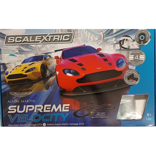 A boxed Scalextric - Aston Martin Supreme Velocity set.