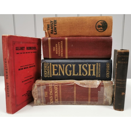 3106 - A selection of mixed vintage and modern reference books, from 1920's to 1950's. To include four dict... 