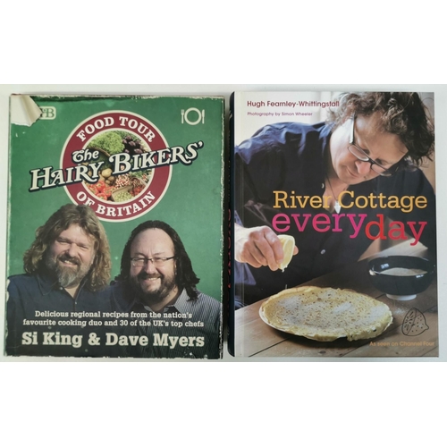 3113 - A selection of seven cooking-related books, together with 'The Day Job', by Terry Wogan.