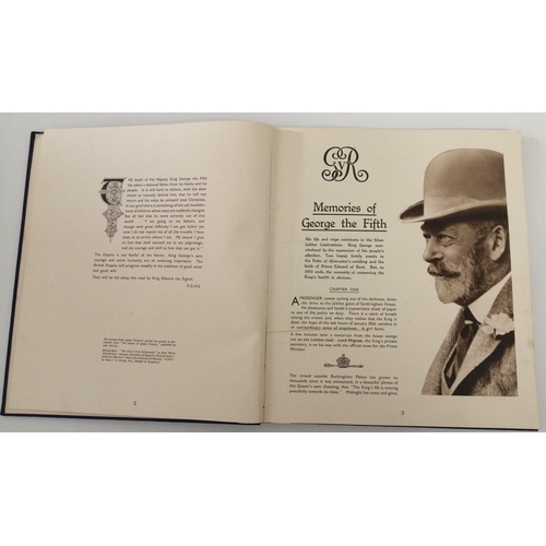 3129 - A large, illustrated souvenir Coronation book, entitled 'George V and Edward VIII', detailing the li... 