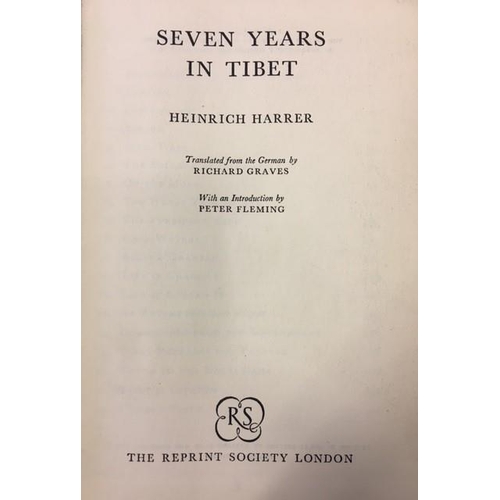 3145 - Two vintage & antique books. To include 'Seven Years in Tibet', by Heinrich Harrer (1955 reprint) & ... 