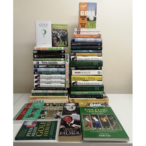 3188 - A collection of forty-seven golfing books. Some duplicates.