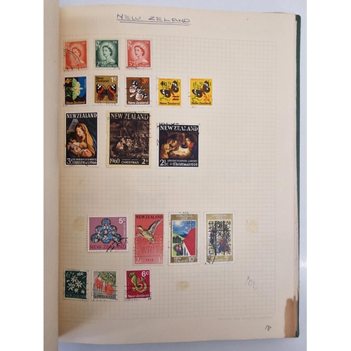 4806 - A vintage stamp album, containing a good quantity of worldwide stamps.