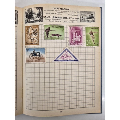 4812 - A vintage stamp collection. To include six partially filled albums & a selection of loose worldwide ... 