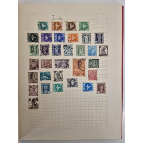 4812 - A vintage stamp collection. To include six partially filled albums & a selection of loose worldwide ... 