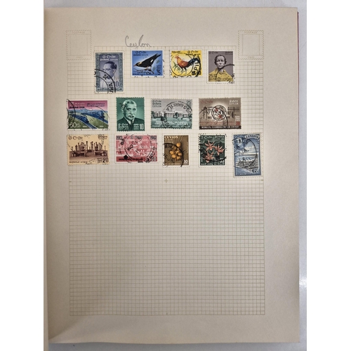 4812 - A vintage stamp collection. To include six partially filled albums & a selection of loose worldwide ... 