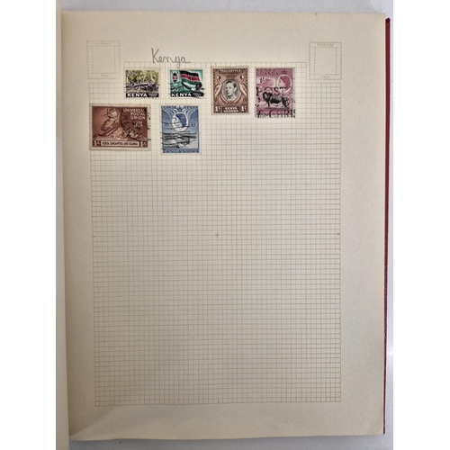 4812 - A vintage stamp collection. To include six partially filled albums & a selection of loose worldwide ... 