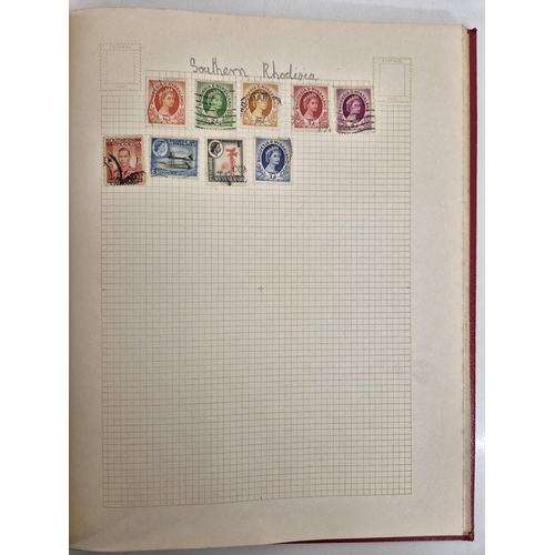 4812 - A vintage stamp collection. To include six partially filled albums & a selection of loose worldwide ... 