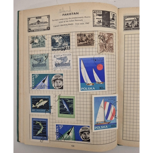 4812 - A vintage stamp collection. To include six partially filled albums & a selection of loose worldwide ... 