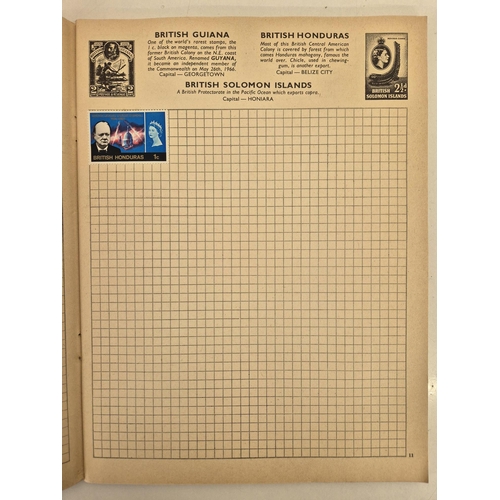 4812 - A vintage stamp collection. To include six partially filled albums & a selection of loose worldwide ... 