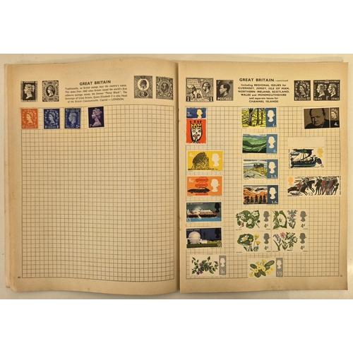 4812 - A vintage stamp collection. To include six partially filled albums & a selection of loose worldwide ... 