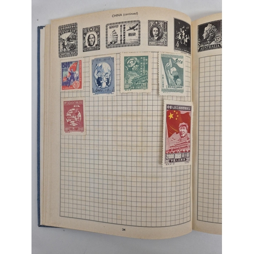 4812 - A vintage stamp collection. To include six partially filled albums & a selection of loose worldwide ... 