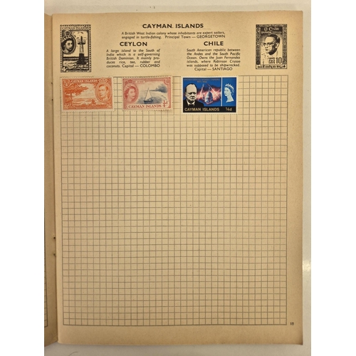 4812 - A vintage stamp collection. To include six partially filled albums & a selection of loose worldwide ... 