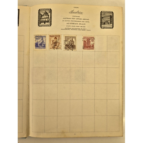 4812 - A vintage stamp collection. To include six partially filled albums & a selection of loose worldwide ... 