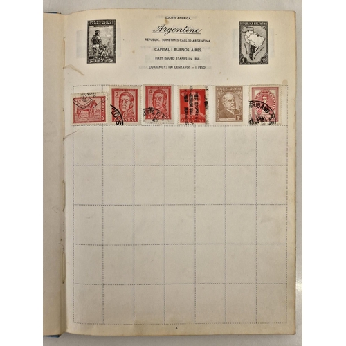 4812 - A vintage stamp collection. To include six partially filled albums & a selection of loose worldwide ... 