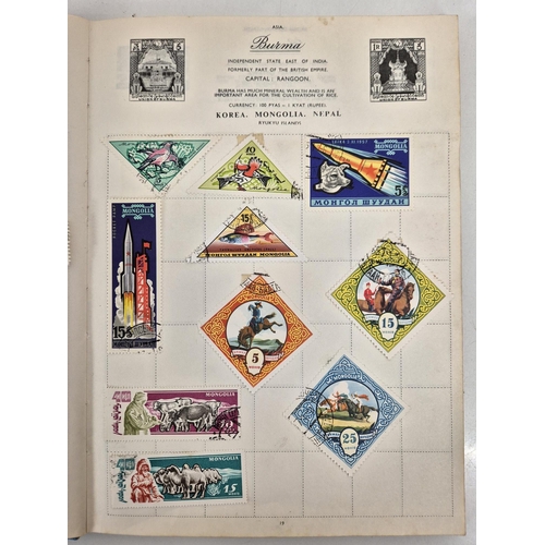 4812 - A vintage stamp collection. To include six partially filled albums & a selection of loose worldwide ... 