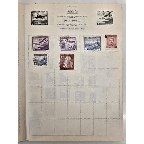 4812 - A vintage stamp collection. To include six partially filled albums & a selection of loose worldwide ... 