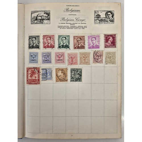 4812 - A vintage stamp collection. To include six partially filled albums & a selection of loose worldwide ... 