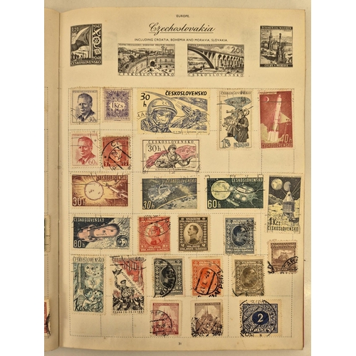 4812 - A vintage stamp collection. To include six partially filled albums & a selection of loose worldwide ... 