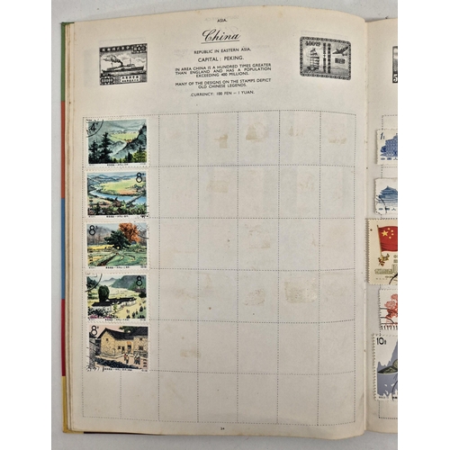 4812 - A vintage stamp collection. To include six partially filled albums & a selection of loose worldwide ... 