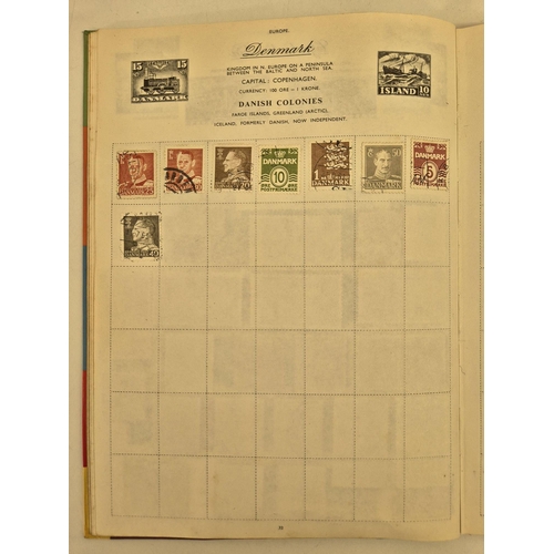 4812 - A vintage stamp collection. To include six partially filled albums & a selection of loose worldwide ... 