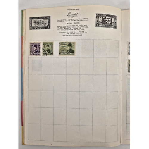 4812 - A vintage stamp collection. To include six partially filled albums & a selection of loose worldwide ... 